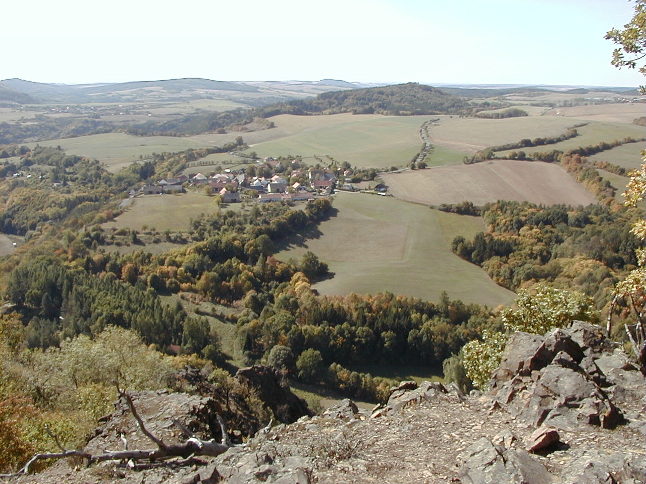 Krajina CHKO Křivoklátsko.