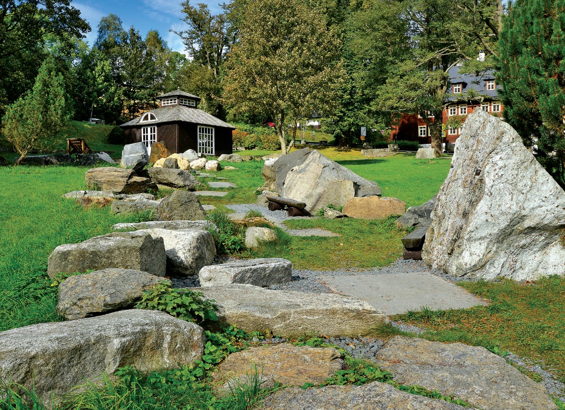 Geologická expozice v Karlově Studánce.